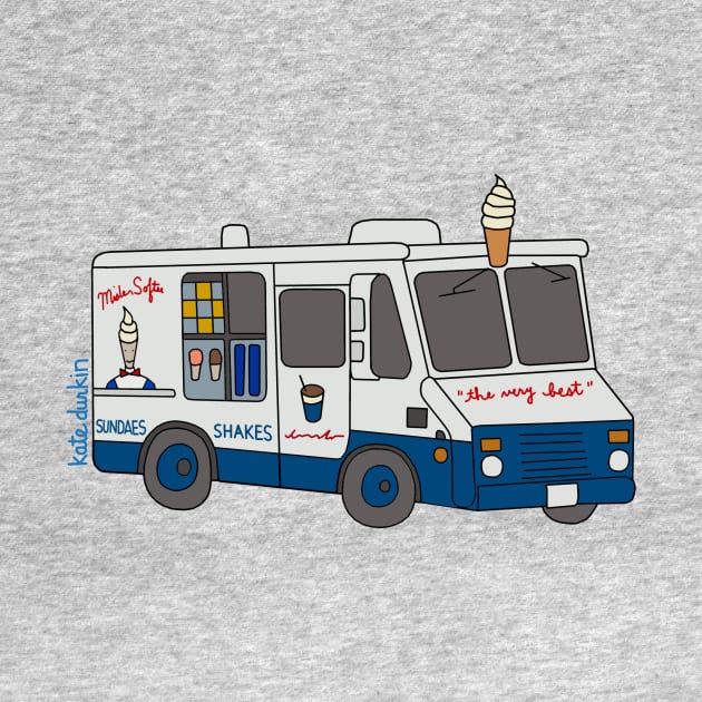 Mr Softee Truck by Kate Durkin Illustration